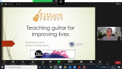 Daniel Mateos-Moreno presents “Teaching guitar for improving lives”.